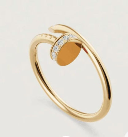 [Camiery] JUSTE 1.8MM HALF DIAMOND RING