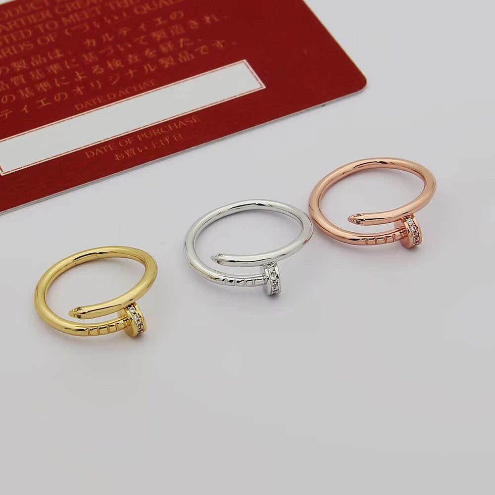 [Camiery] JUSTE 1.8MM HALF DIAMOND RING