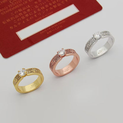 [Camiery] LOVE RING 3.6MM 1 BIG DIAMOND FULL DIAMOND