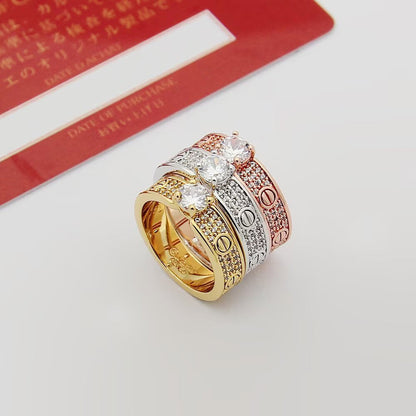 [Camiery] LOVE RING 3.6MM 1 BIG DIAMOND FULL DIAMOND