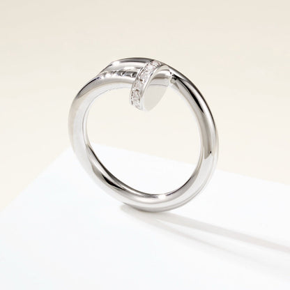 [Camiery] JUSTE RING 2.6MM HALF DIAMOND