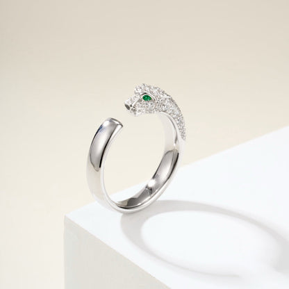 [Camiery] PANTHERE HALF DIAMOND SMALL RING