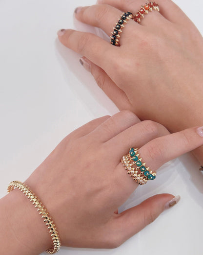 [Camiery] CLASH 7.9MM AGATE CHALCEDONY RING