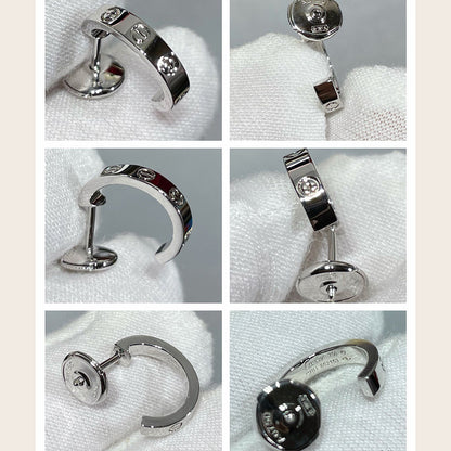 [Camiery] LOVE EARRINGS 2.65 MM NO DIAMOND SMALL