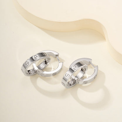 [Camiery] LOVE 3.3MM DANGLE EARRINGS