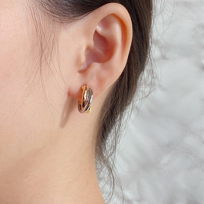 [Camiery] TRINITY ON DIAMOND CLASSIC EARRINGS