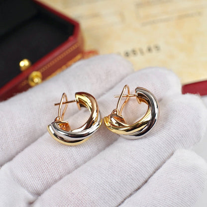 [Camiery] TRINITY ON DIAMOND CLASSIC EARRINGS