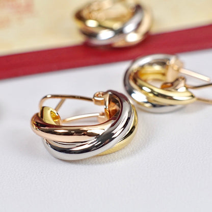 [Camiery] TRINITY ON DIAMOND CLASSIC EARRINGS