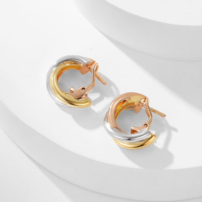 [Camiery] TRINITY ON DIAMOND CLASSIC EARRINGS