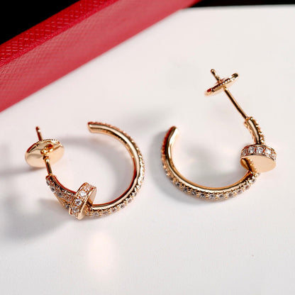[Camiery] JUSTE FULL DIAMOND SMALL EARRINGS