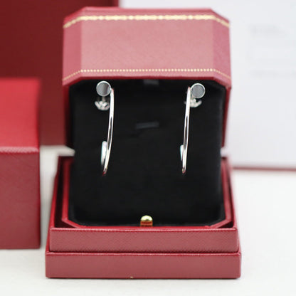 [Camiery] JUSTE HALF DIAMOND LARGE EARRINGS