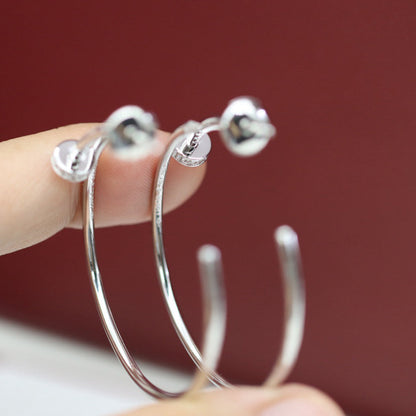 [Camiery] JUSTE HALF DIAMOND LARGE EARRINGS