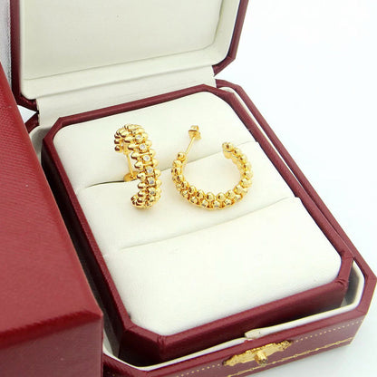 [Camiery] CLASH FULL DIAMOND MEDIUM EARRINGS