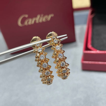 [Camiery] CLASH FULL DIAMOND MEDIUM EARRINGS