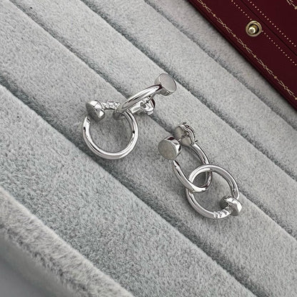 [Camiery] JUSTE NO DIAMOND DOUBLE EARRINGS