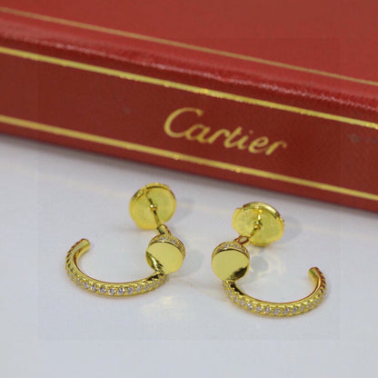 [Camiery] JUSTE FULL DIAMOND DOUBLE EARRINGS