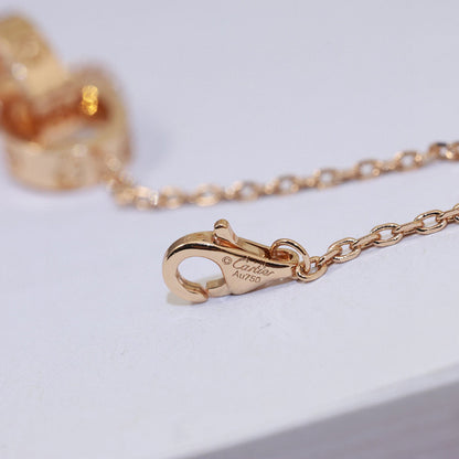 [Camiery] LOVE DOUBLE RING NECKLACE