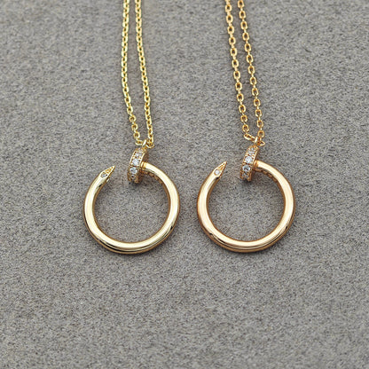 [Camiery] JUSTE NECKLACE HALF DIAMOND