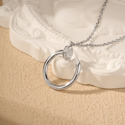 [Camiery] JUSTE NECKLACE HALF DIAMOND