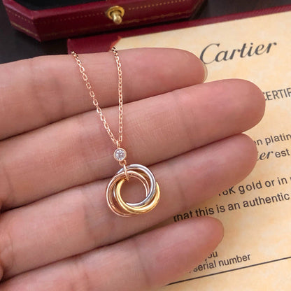 [Camiery] TRINITY  NECKLACE 1 DIAMOND