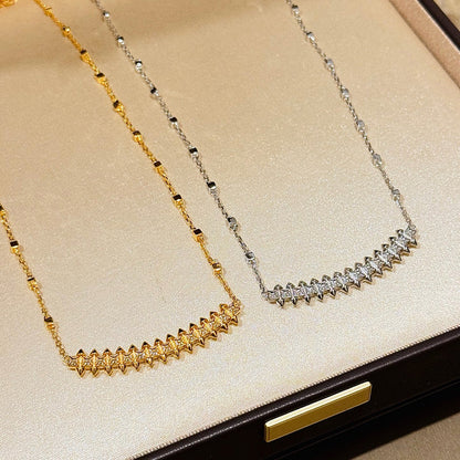 [Camiery] CLASH  SMALL FULL DIAMOND NECKLACE