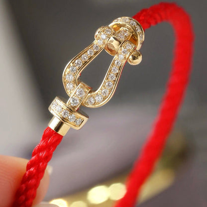[Camiery]FORCE LARGE HORSESHOE FULL DIAMOND BRACELET ROSE GOLD