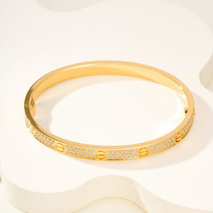 [Camiery] LOVE BRACELET 4.8MM DIAMOND-PAVED
