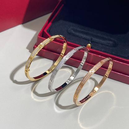 [Camiery] LOVE BRACELET 3.65MM DIAMOND-PAVED