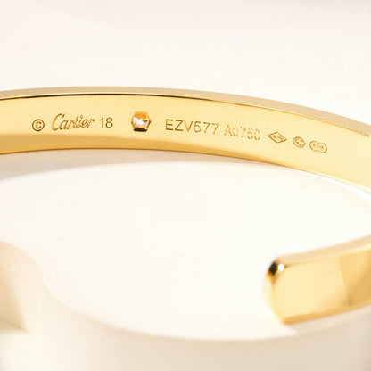 [Camiery] LOVE BRACELET 6.1MM 1 DIAMOND OPEN CUFF