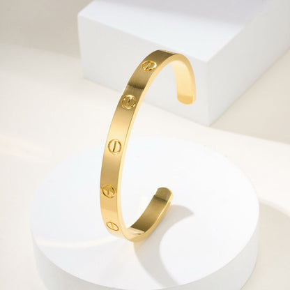[Camiery] LOVE BRACELET 6.1MM OPEN CUFF
