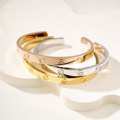 [Camiery] LOVE BRACELET 6.1MM OPEN CUFF