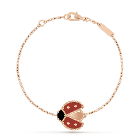 [Camiery]LUCKY SPRING 1 MOTIF PINK GOLD BRACELET