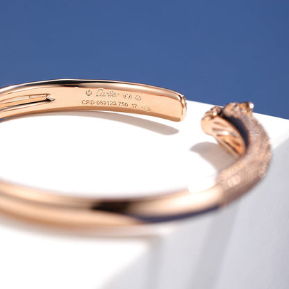 [Camiery] PANTHERE FULL DIAMOND OPEN BRACELET