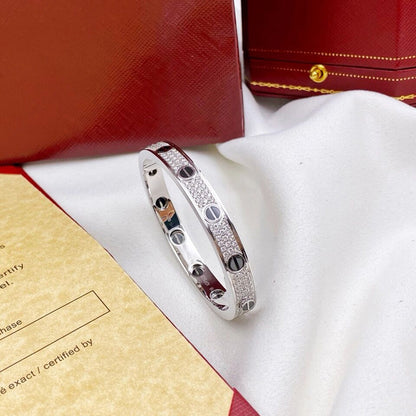 [Camiery] LOVE BRACELET 6.1MM DIAMOND-PAVED CERAMIC