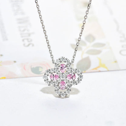 [Camiery]LOOP NECKLACE FULL MOTIF DIAMOND 16MM MULTIPLE COLORS