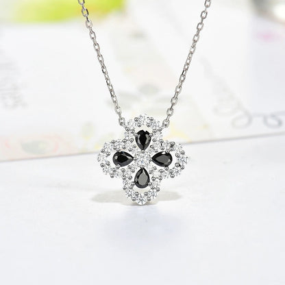 [Camiery]LOOP NECKLACE FULL MOTIF DIAMOND 16MM MULTIPLE COLORS