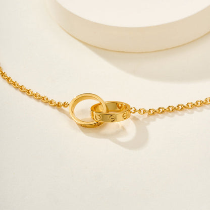 [Camiery] LOVE BRACELET DOUBLE RING