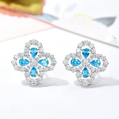 [Camiery]LOOP EARRINGS FULL MOTIF DIAMOND 16MM