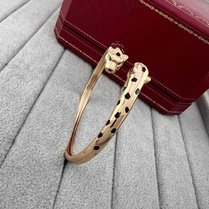 [Camiery] PANTHERE DOUBLE HEADED OPEN BRACELET