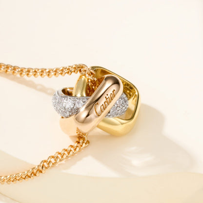 [Camiery] TRINITY CUSHION NECKLACE COLLECTION