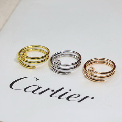 [Camiery] JUSTE RING 4.8MM HALF DIAMOND