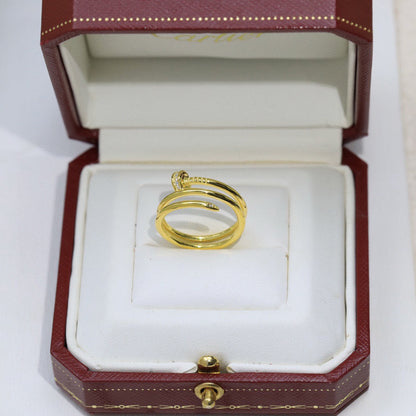 [Camiery] JUSTE RING 4.8MM HALF DIAMOND