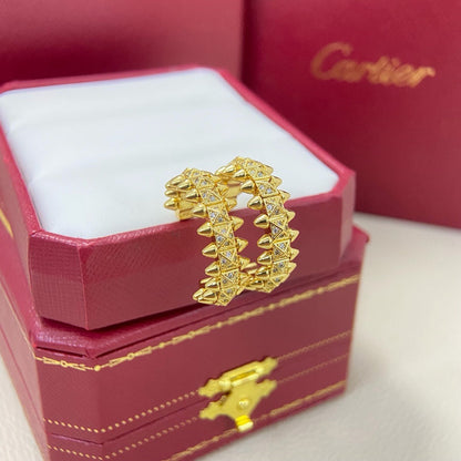 [Camiery] CLASH 6.4MM FULL DIAMOND SMALL EARRINGS