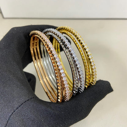 [Camiery] ETINCELLE HALF-PAVED DIAMOND BRACELET