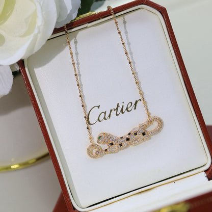 [Camiery] PANTHERE PAVED DIAMOND NECKLACE