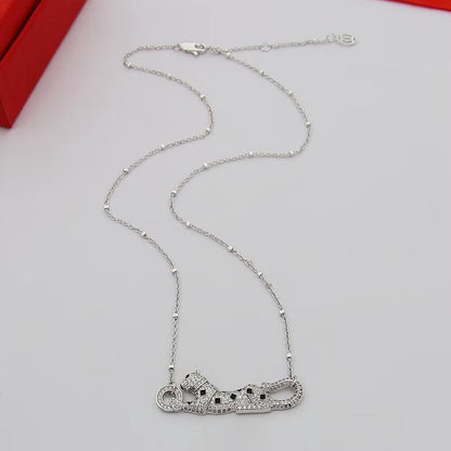 [Camiery] PANTHERE PAVED DIAMOND NECKLACE