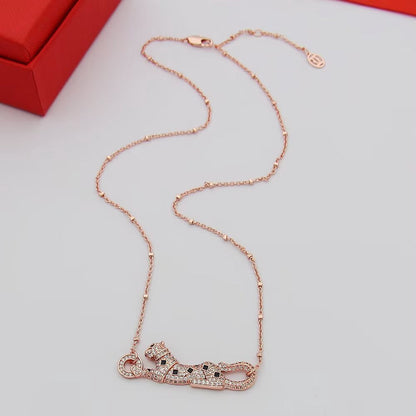 [Camiery] PANTHERE PAVED DIAMOND NECKLACE