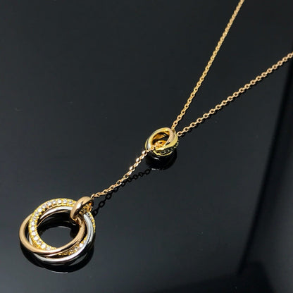 [Camiery] TRINITY DIAMONDS NECKLACE