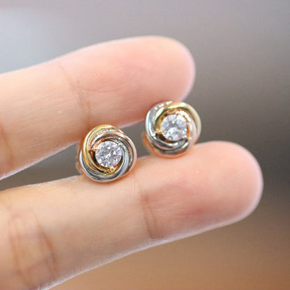 [Camiery] TRINITY STUD DIAMOND EARRINGS
