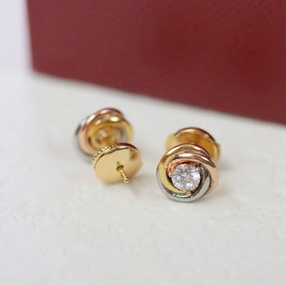 [Camiery] TRINITY STUD DIAMOND EARRINGS